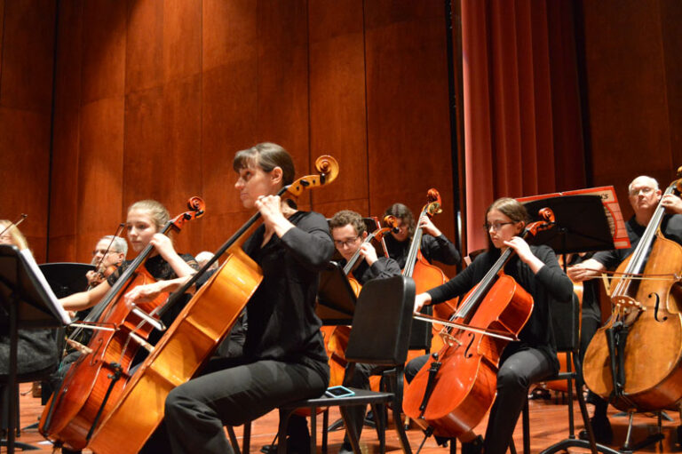 Cellos and Bass in Orchestra