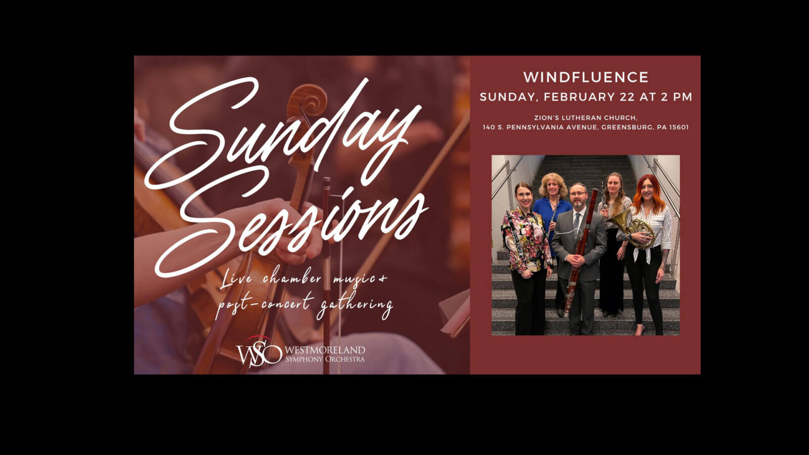 photo of Windlfluence with concert date February 22 at 2 pm