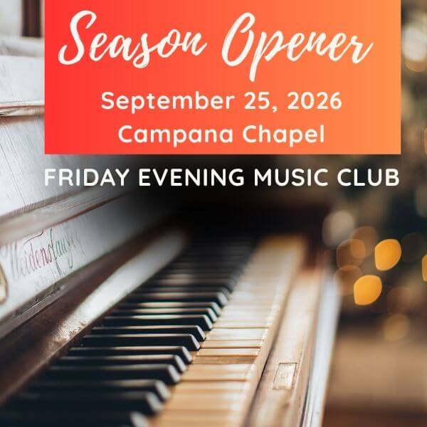 Friday Evening Music Club September 25